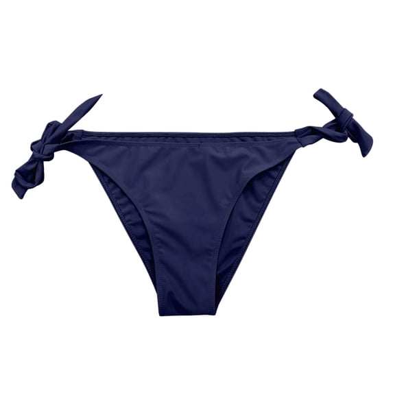 LIIPEE Womens Swimwear Bottoms Summer Casual Solid Color Tie Cheeky Female Pool Beach Party Fashion Soft Breathable Comfortable Sexy Bikinis Swimsuits,L