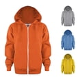 thumbnail image 1 of LIIPEE Zip Up Hoodies For Boys Long Sleeve Fashion Solid Color Hooded Sweatshirt With Pockets Kids Casual Cute Everyday Sweatshirts,3-4 Years, 1 of 7