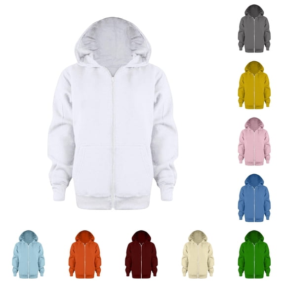 LIIPEE Zip Up Hoodies For Boys Long Sleeve Fashion Solid Color Hooded Sweatshirt With Pockets Kids Casual Cute Everyday Sweatshirts,4-5 Years
