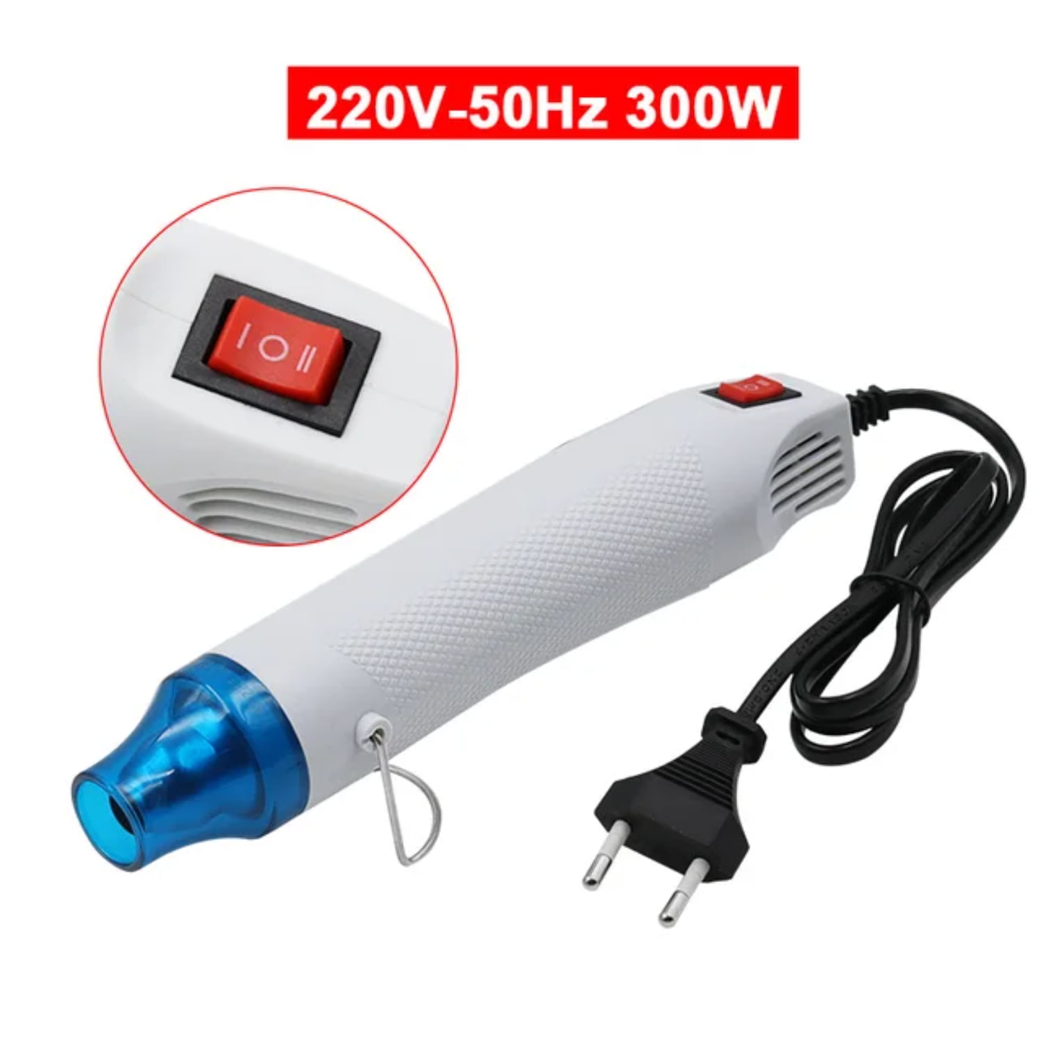 LIISANSA Adjustable Temperature Hot Air Gun 220V 50HZ 300W EU Plug