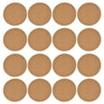LIJCC 16Pc Cork Coaster,Cork Glass Insulation Pad Self Adhesive Source