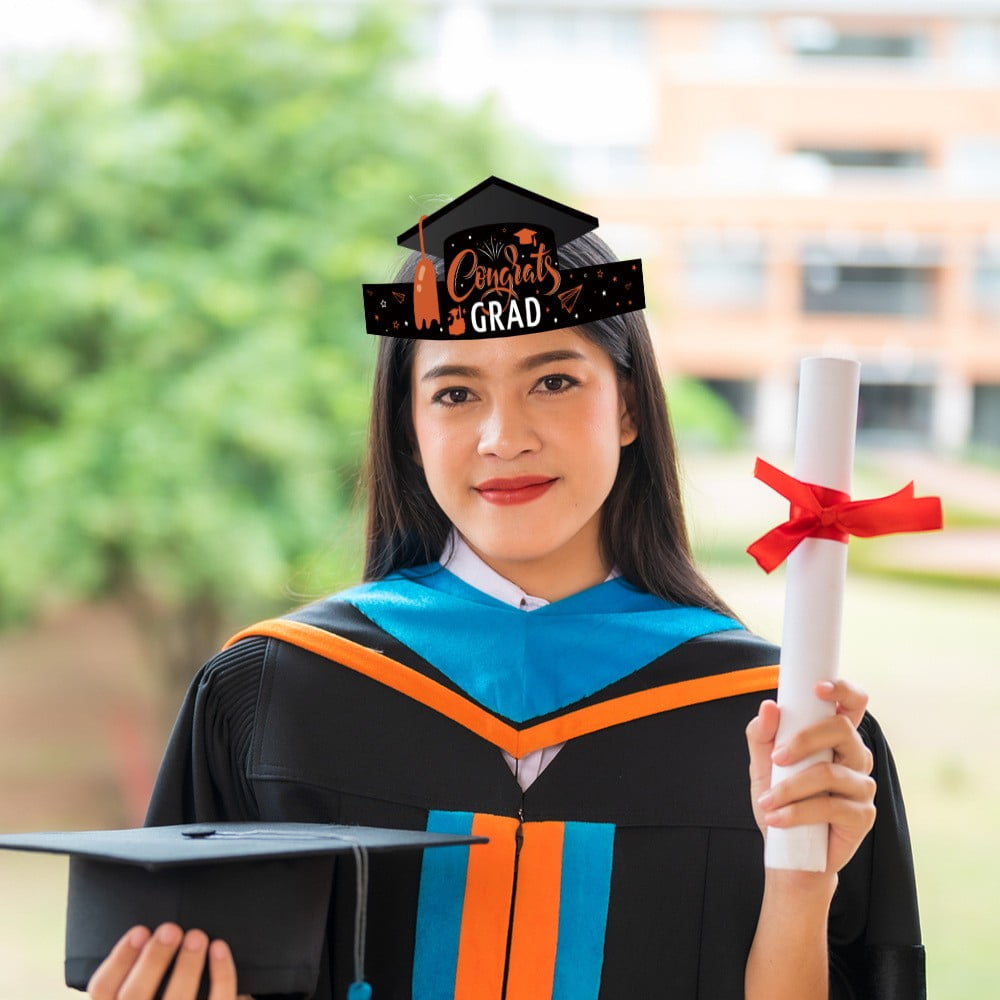 LIJCC 2024 DIY Graduation Hat Paper Cutout Graduation Party Decoration ...