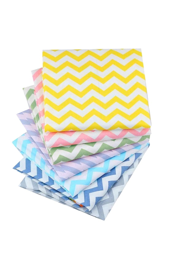 7Pc Fabric Diy Fabric Bundle Fabric Quilting Cotton Squares Patchwork Patchwork Craft 7Pc Diy Sewing Scarf Knitted Scarf