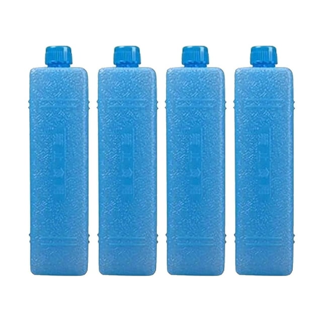 LIJCC Air Conditioner Fan Cooler Universal Ice Box,Small Ice Pack | Pack of 4 Ice Packs for Cool Bag | Thin Ice Packs for Cool Boxes | Home Air Conditioning Fan Ice Crystal Box | Reusable