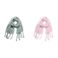 thumbnail image 1 of LIJCC Autumn and Winter Circle Yarn Knotted Thick Braid Thick Tassel Solid Color Scarf Women Fall Winter Scarf Classic Tassel Plaid Scarf Warm Soft Chunky Large Blanket Wrap Shawl Scarves, 1 of 4
