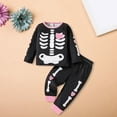thumbnail image 1 of LIJCC Baby Boy Girl Halloween Costume Outfit Skeleton Glow-in-The-Dark Long Sleeve Sweatshirt Top Pants Set Cute Skull Toddler Sleepwear Clothes Fall Outfits, 1 of 8