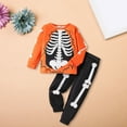 thumbnail image 1 of LIJCC Baby Boy Girl Halloween Costume Outfit Skeleton Glow-in-The-Dark Long Sleeve Sweatshirt Top Pants Set Cute Skull Toddler Sleepwear Clothes Fall Outfits, 1 of 5