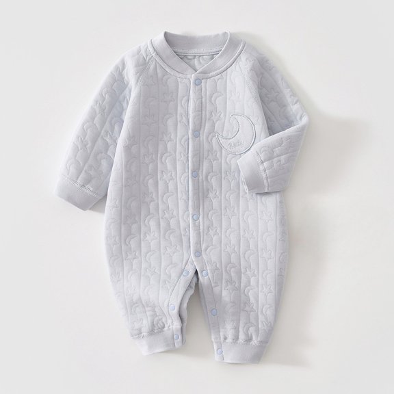 LIJCC Baby Boy Girl Romper Pure Cotton Long Sleeve Onesie One-Piece Newborn Outfit Soft Comfortable Baby Clothes Infant Striped Bodysuit Jumpsuit