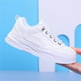 thumbnail image 1 of LIJCC Boys Girls Uniform Low Top Sneakers Tennis School Cool Stylish Going Out Walking Shoes Lightweight Toddler Kids Cheerleader Sneakers Low Cut Skateboarding Shoes, 1 of 3