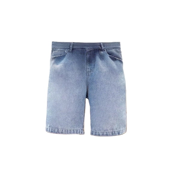 LIJCC Children's Boy's Denim Shorts Summer Thin Half Jeans Fashionable Elastic Waist Casual Shorts(Blue,5-6 Years)