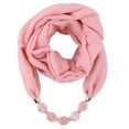 thumbnail image 1 of LIJCC Cotton and Linen Voile Necklace, Neck Scarf, Resin Necklace, Pendant Scarf, Ethnic Style Clothing Accessories Women Necklace Pendant Scarf Ethnic Soft Necklace Scarf, 1 of 2