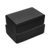 LIJCC Fitness Bricks, Yoga Pillows Cushion Exercise Fitness Foam Bolster Pillow Eva Gym Mat Training Candy Color High Density Stretch (Black)