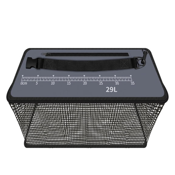 LIJCC Floating Fishing Basket Floating Fish Basket Fishing Fish Basket Large Quick Drying Foldable Square Fish Basket Suitable for Rock and Dock Fishing Raising and Freshwater