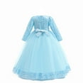 thumbnail image 1 of LIJCC Girls Long Sleeve Floral Sequins Dress Royal Palace Lace Dance Formal Princess Gothic Victorian Gowns Fancy Masquerade Dress Up for Party Wedding Pageant, 1 of 7