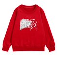 thumbnail image 1 of LIJCC Girls and Boys Funny Love Heart Print Long Sleeve Pullover Round Neck Sweatshirt Soft Casual Loose Outwear Tops(Red,11-12 Years), 1 of 4