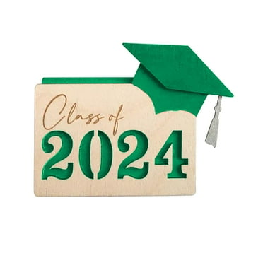LIJCC Greeting Card Holder Gift Card Holder,Gift Card Holder for Graduate 2024 Personalized Wooden Graduation Card Box Multi Card Case Grad Card Organizer Case Customized