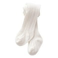 thumbnail image 1 of LIJCC Kids Baby Girls Fleece Lined Winter Leggings Toddler Infant Footie Basic High Stretchy Thermal Fall Solid Knitted Pantyhose, 1 of 5
