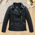 thumbnail image 1 of LIJCC Kids Boys Girls Studded Jackets Faux Leather Quilted Shoulder Motorcycle Jackets with Oblique Zipper Spring Biker Coats Clothing Coat, 1 of 8