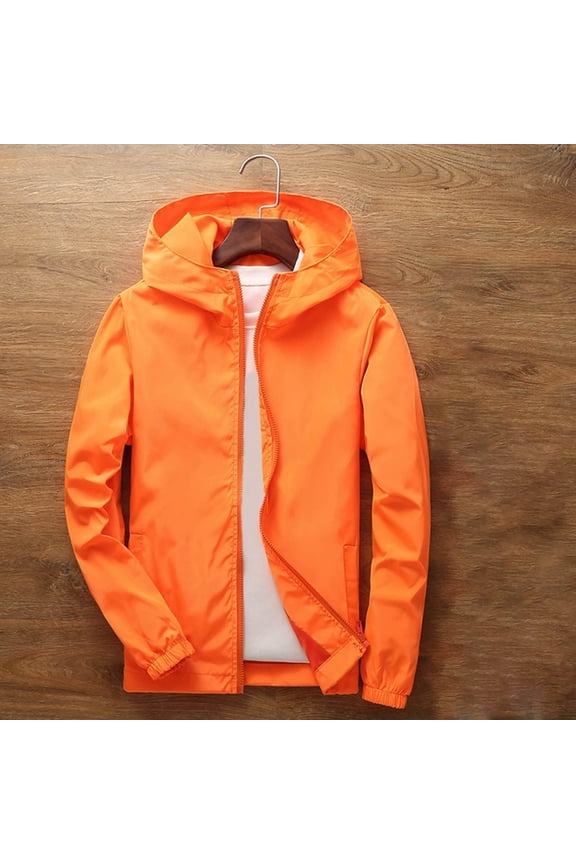 Kids Boys Girls Uniform Windbreaker Jacket with Pockets Waterproof Rain Jacket Youth Fashion Hooded Lightweight Rain Coats Fall Winter Clothes