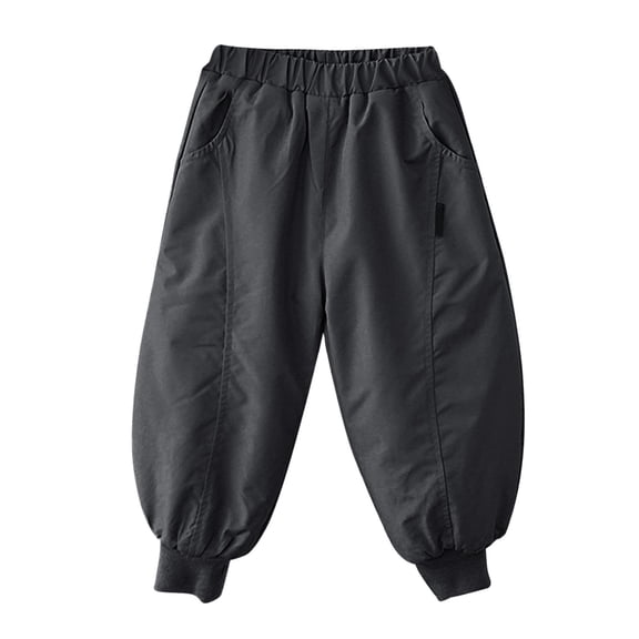 LIJCC Kids Girls Hiking Pants Active Outdoor Joggers Pants Winter Fleece Lined Waterproof Windbreaker Pants Warm Thicken Outdoor Camping Travel Sweatpant