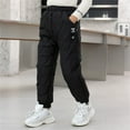 thumbnail image 1 of LIJCC Kids Snow Pants Durable Twill Casual Pants Winter Windproof Down Pants Boys Girls Warm Outdoor Ski Pants Padded Loose Ultralight Warm Trousers, 1 of 6