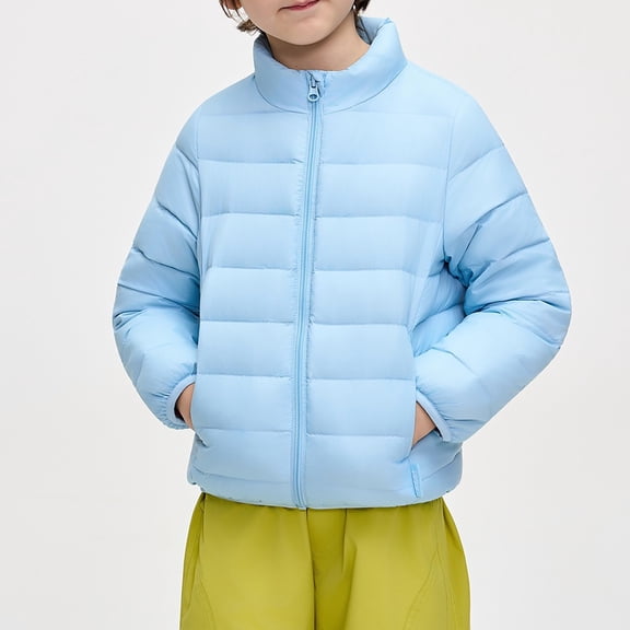 LIJCC Kids Winter Coat Boys Girls Packable Puffer Jacket Baby Warm Windproof Lightweight Coat Packable Outerwear for School And Outdoor Activities