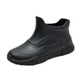 thumbnail image 1 of LIJCC Knee High Work Boots for Outdoor ﻿Men's Rain Boots Water Shoes Low Top Rubber Shoes Casual Fashion Outdoor Work Fishing Car Wash Kitchen Non Slip Overshoes Rain Boots, 1 of 5