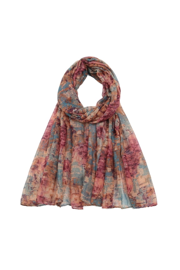 Ladies Fashion Muslim Printed Voile Scarf Silk Scarf Hijab Shawl Women Fashion Print Chiffon Square Head Scarf Lightweight Neck Scarves Hair Neckerchief