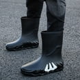 thumbnail image 1 of LIJCC Men's Rain Boots Width Mid-Calf Comfort Short Boots Ankle Rubber Boots Waterproof Garden Boots Non-Slip Lightweight Platform Mud Boots Fishing Boots Water Boots, 1 of 8
