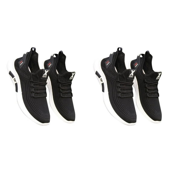 LIJCC Men's Running Shoes Ultra Lightweight Breathable Comfortable Walking Shoes Wide Toe Box Shoes Sneakers Mesh Non-Slip Diabetic Walking Gym Workout Trainer Shoes