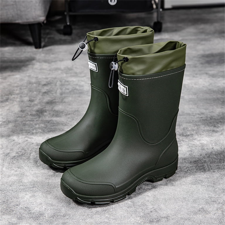 Olive Green and Black Waterproof Wader Boots - Men\'s Wading Boots Men Green Fishing Boots & Shoes for sale | eBay main image 4