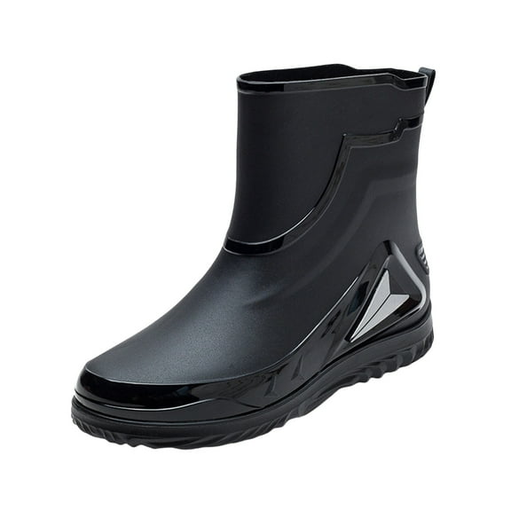 LIJCC Non Slip Overshoes Rain Boots Men's Rain Boots Water Shoes Low Top Rubber Shoes Casual Fashion Outdoor Work Fishing Car Wash Kitchen Non Slip Overshoes Rain Boots