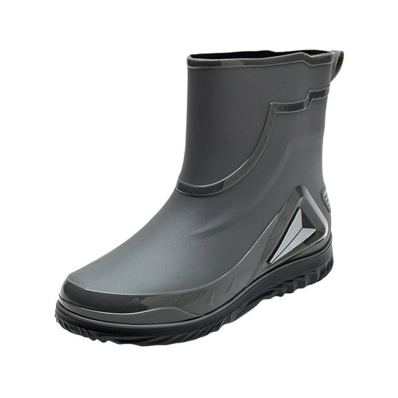 LIJCC Non Slip Overshoes Rain Boots Men's Rain Boots Water Shoes Low Top Rubber Shoes Casual Fashion Outdoor Work Fishing Car Wash Kitchen Non Slip Overshoes Rain Boots