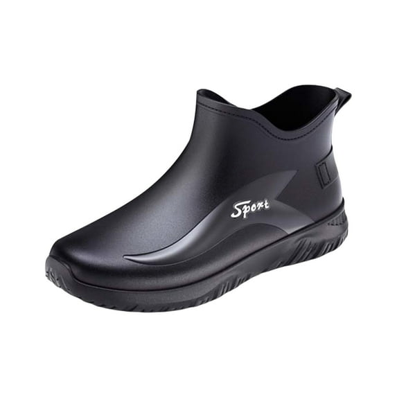 LIJCC Rain Boots for Women and Men,Unisex Ankle Rain Shoes Anti-Slipping Rainboots with Comfortable Lightweight Garden Rubber Rain Boot and Outdoor Work Shoes,Water Proof Fishing Boots