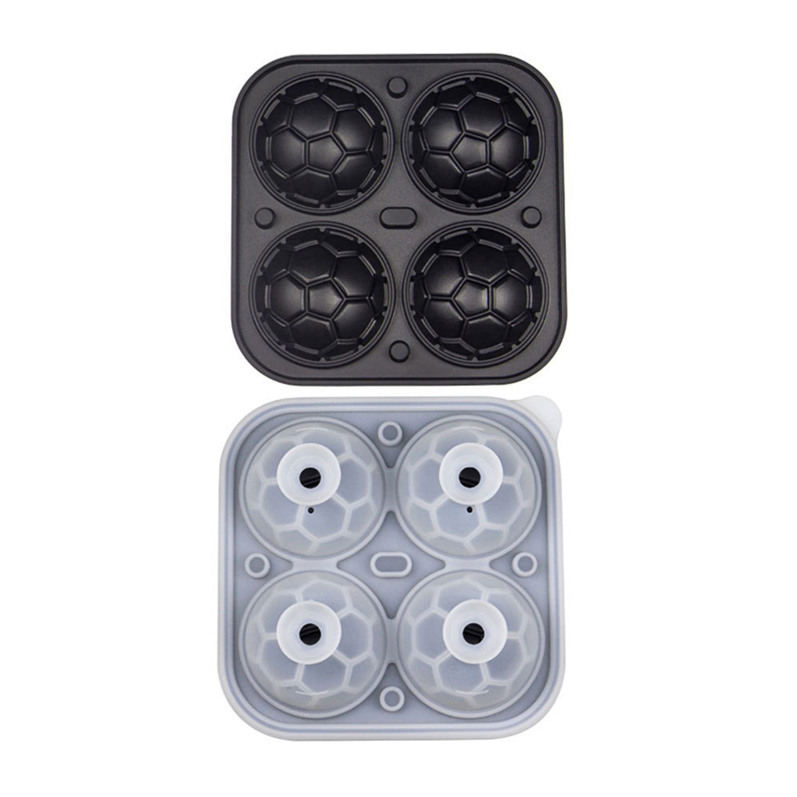 LIJCC Silicone Football Ice Tray Hockey Mold Silicone Football Ice
