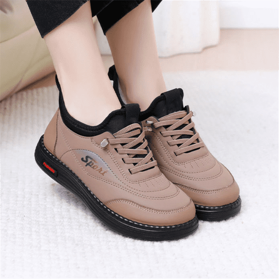 LIJCC Snow Boots for Women Walking Ankle Booties Outdoor Non Slip Fleece Thickened Cotton Boots Winter Waterproof Slip On Fuzzy Warm Shoes Fashion Sneaker