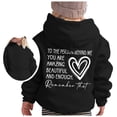 thumbnail image 1 of LIJCC Teen Girls Kids Boys Oversized Cute Long Sleeve Hoodies to The Person Behind ME Printed Sweatshirts Pullover Loose Preppy Clothes Youth Shirts, 1 of 4