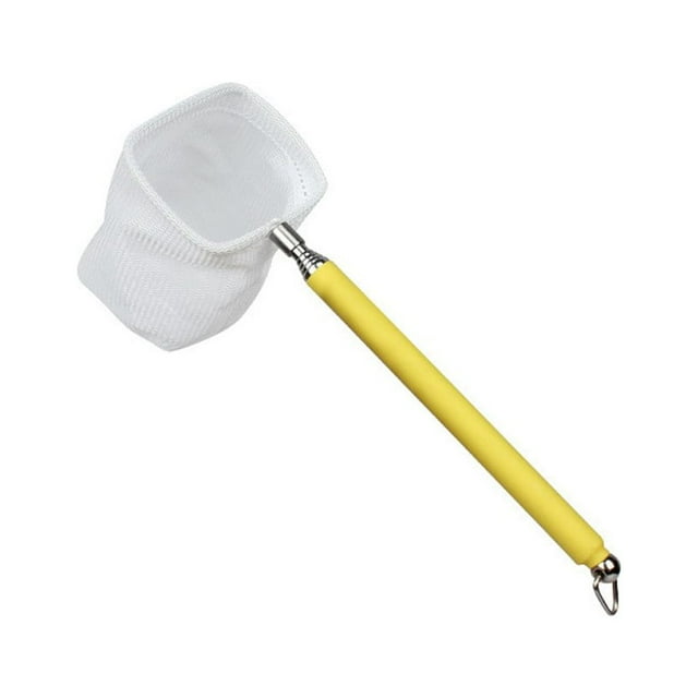 LIJCC Telescopic Fish Fry Net Net Fine Handle Skimming Mesh Fish