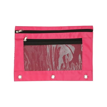 LIJCC Three-Hole Document Bag, Pencil Bag, Oxford Cloth Air-Eye Binder, Office Stationery Bag, Large-Capacity Pencil Bag, Storage Bag Bag for Document Pencil Case Bag Mesh Pencil Pouch Adults