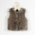 thumbnail image 1 of LIJCC Toddler Baby Girls Kids Winter Fall Warm Solid Color Faux-Fur Short Vest Jacket Sleeveless Outerwear Winter Stylish Thick Warm Waistcoat Thick Coat, 1 of 7