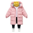 thumbnail image 1 of LIJCC Toddler Girls Long Puffer Jacket Outwear with Hood Kids Thicken Padded Down Coat Water-Resistant Quilted Insulated Winter Coat Winter Puffer Coat, 1 of 6