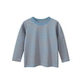 thumbnail image 1 of LIJCC Toddler Girls and Boys Long-Sleeve Shirts Stripe T-Shirts Casual Long-Sleeve Basic Crew Neck Shirts for Boys(Light Blue,12-18 Months), 1 of 5