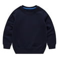 thumbnail image 1 of LIJCC Toddler Kids Baby Long Sleeve Solid Color Cotton Thin Sweatshirt Boy Girl Crewneck Casual Shirt Thin Pullover Infant Fall Sport Tops, 1 of 4