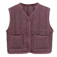 thumbnail image 1 of LIJCC Toddler Puffer Vest Button Down Front Sleeveless Soft Coats Baby Boys Girls Lightweight Winter Warm Quilted Cute Jackets with Pockets, 1 of 7