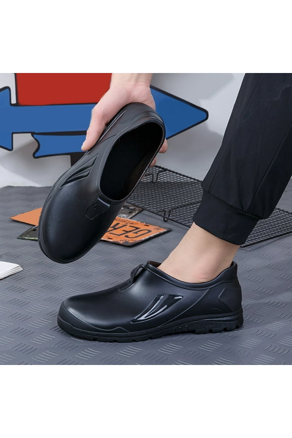 Unisex Work Shoes Non Slip Chef Special Waterproof Oil-Proof Anti-Skid Shoes Kitchen Care Medical Shoes Nursing Kitchen Restaurant Food Service Garden Shoes