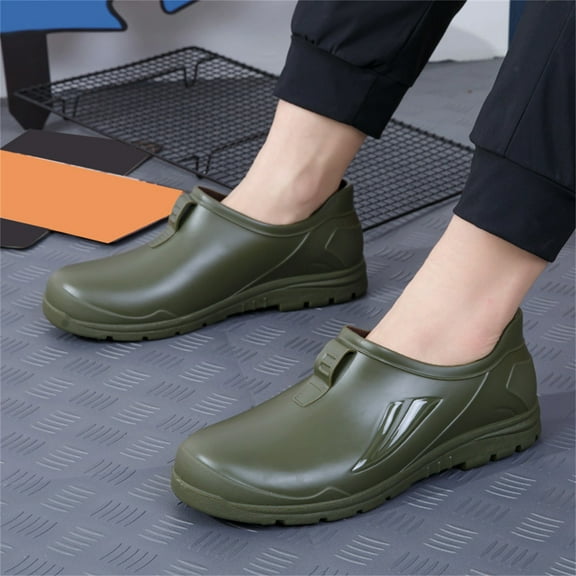 LIJCC Unisex Work Shoes Non Slip Chef Special Waterproof Oil-Proof Anti-Skid Shoes Kitchen Care Medical Shoes Nursing Kitchen Restaurant Food Service Garden Shoes