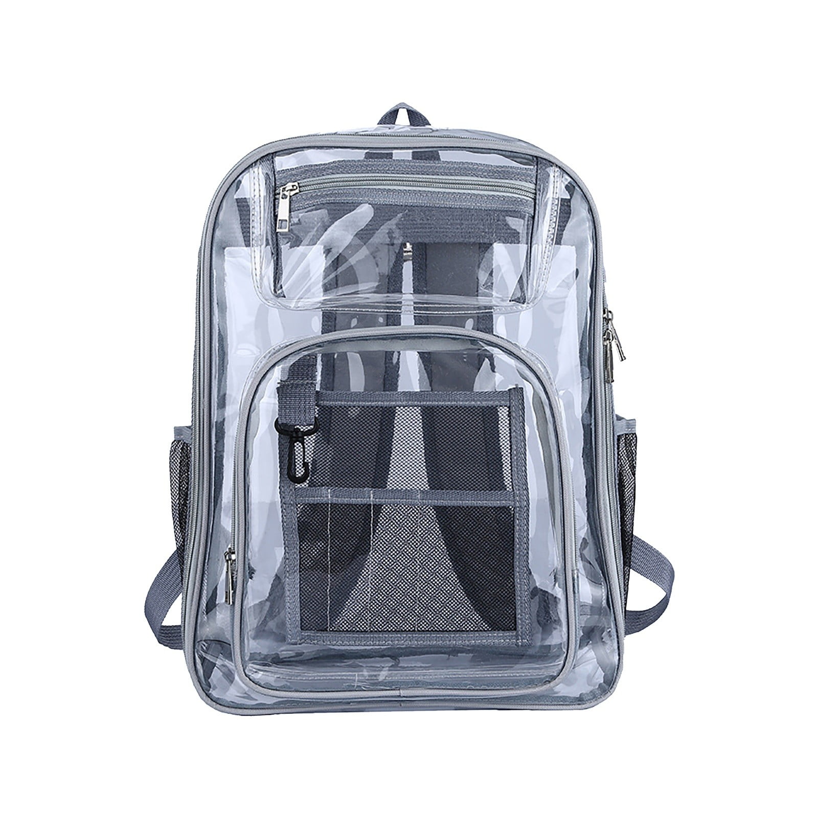 Upgraded Mesh Backpack For School & Travel - 33L Large Capacity, See-Through Design, Laptop Compartment, Breathable Back Panel, Black
