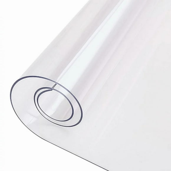 LIJCC Waterproof and Oil-Proof Transparent Table Protective Mat,1Mm Thick Oil Proof Clear Table Cover Table Protector for Dining Room Table Clear Table Cloth Cover Mat Pad Desk