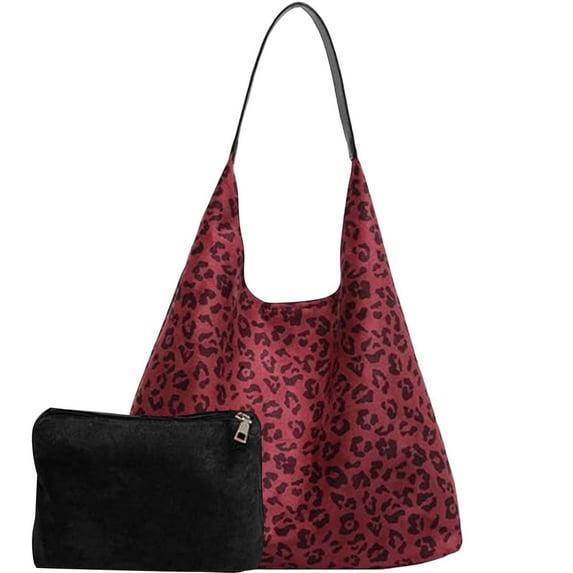 LIJCC Women Leopard Tote Bag Cheetah Purse Brown Vintage Hobo Bag Shoulder Bag Large Capacity Work Tote Bag Fasion Shopper Bag Office Travel