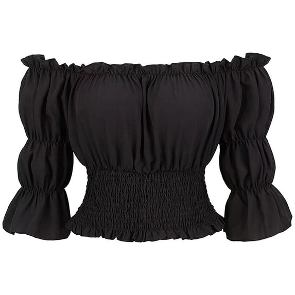 LIJCC Women'S Renaissance Cropped Top Cropped Shirt Women'S Solid Color Navel Top Short Backing Shirt Ladies Tops Womens Tops Dressy Casual